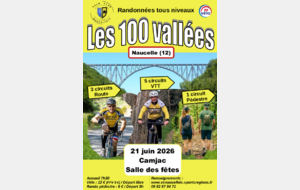 Randonnée Les 100 Vallées NAUCELLE- CAMJAC